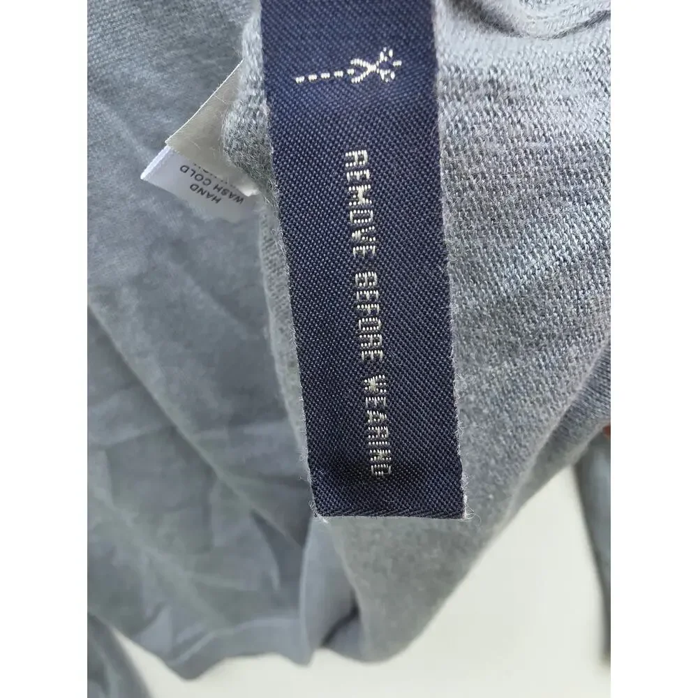 Banana Republic Blue Silk Cashmere V-Neck Classic Luxury Sweater Size Large